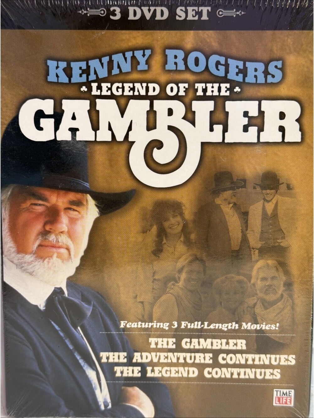 Kenny Rogers: Legend of the Gambler 3 DVD set BRAND NEW SEALED!!